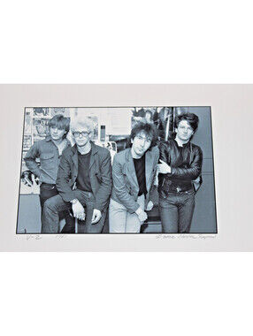 U2 1981 Chester Simpson Signed Photograph Framed Bono The Edge Rock Photo